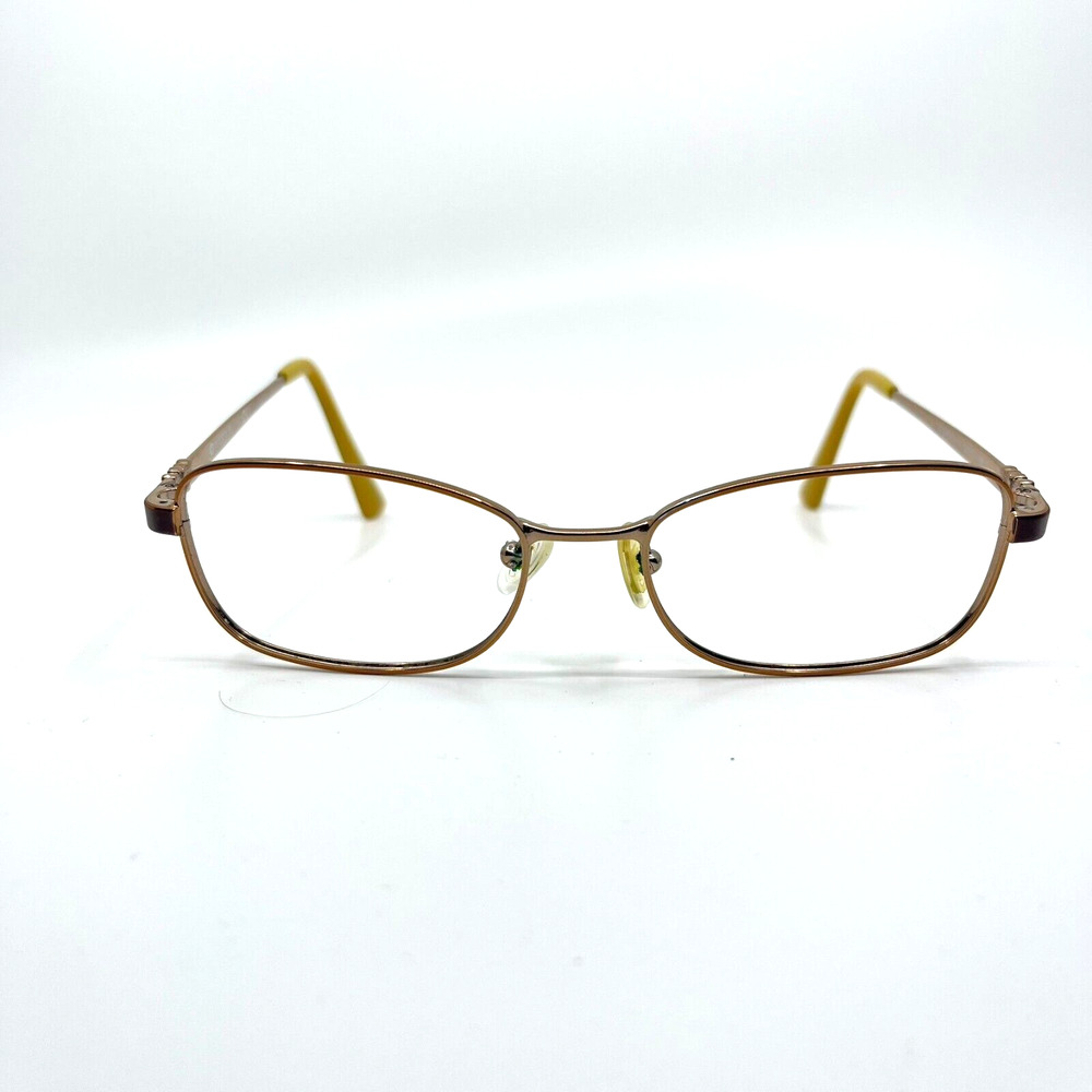 Vogue VO3904 813 Eyeglasses Frames Brown Gold Butterflies Cat Eye 52-17-135 6547